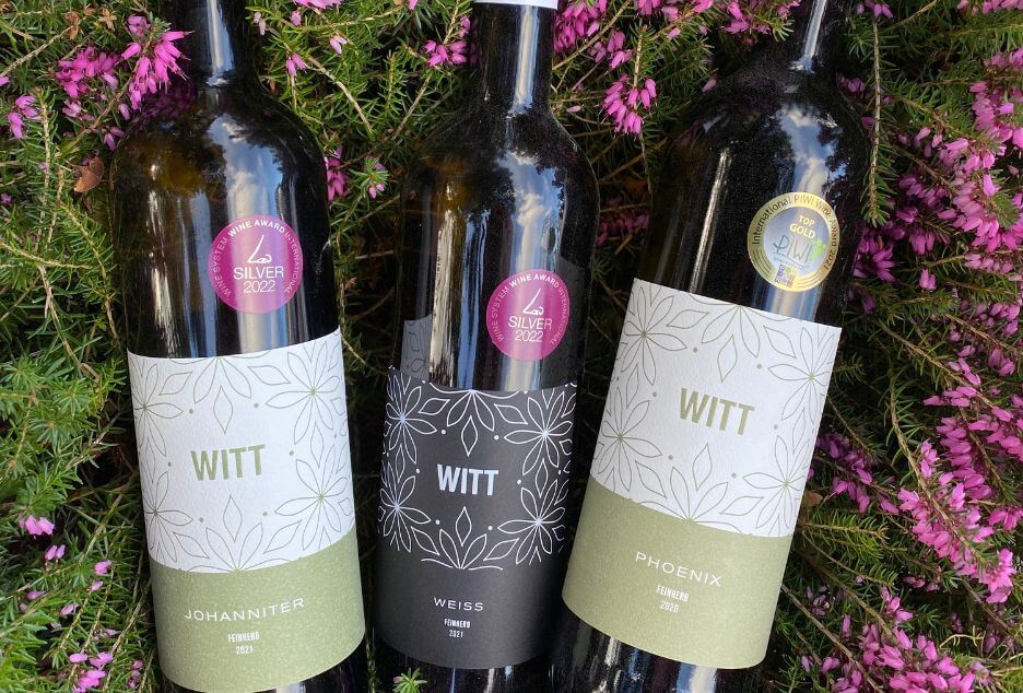 Drei Witt Wein Flaschen